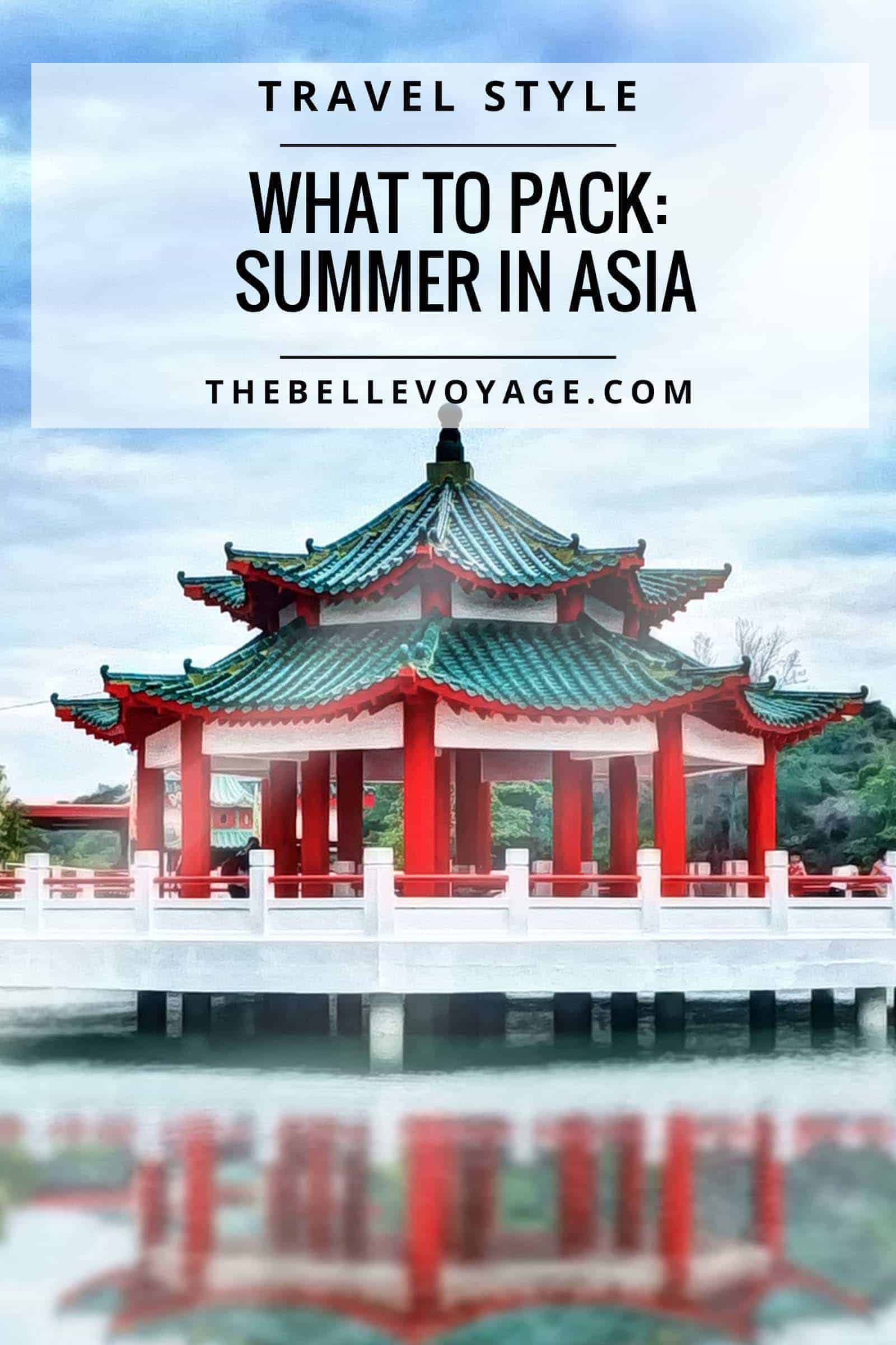 packing list asia summer