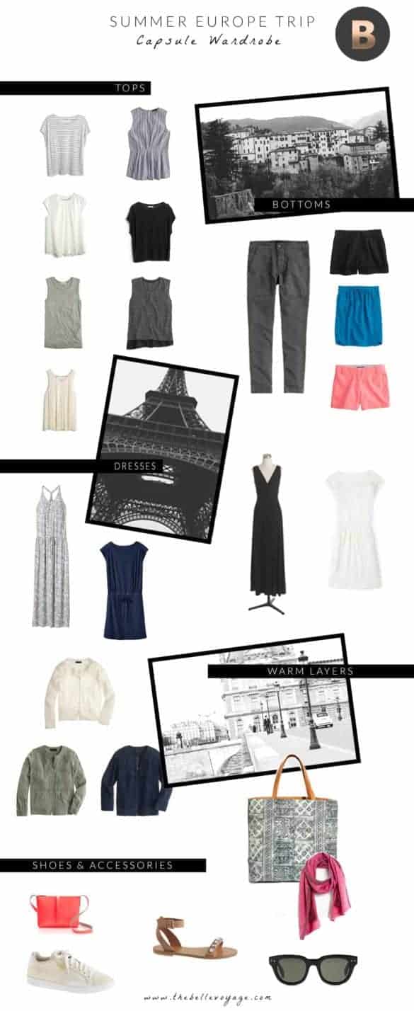 How to Create a Europe Capsule Wardrobe | The Belle Voyage