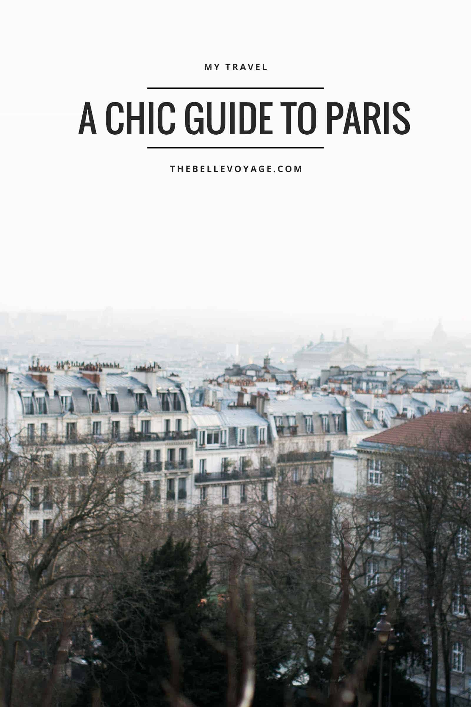 paris itinerary