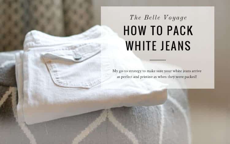 How to Pack White Jeans