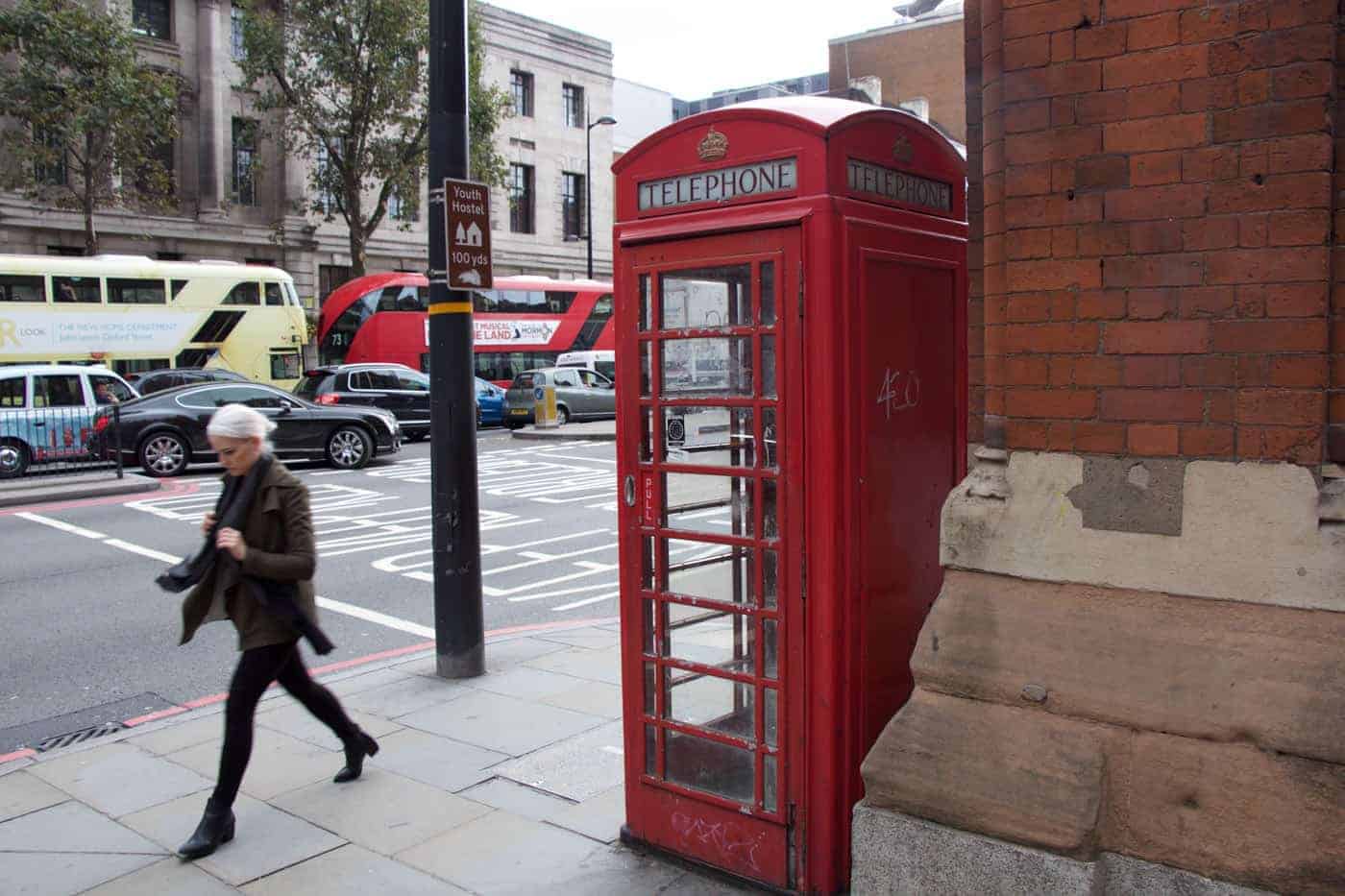 london phone booth
