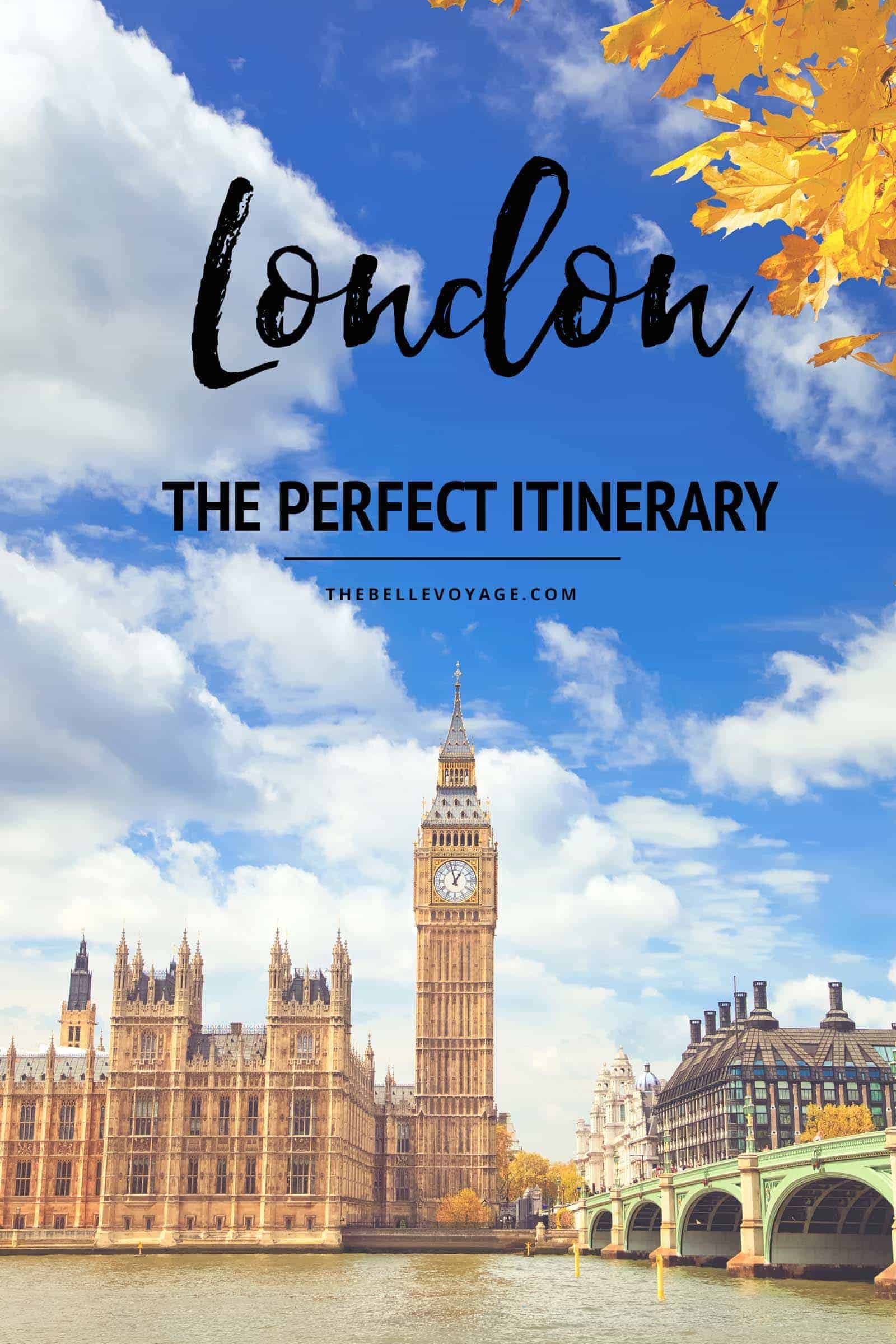 london travel guide itinerary