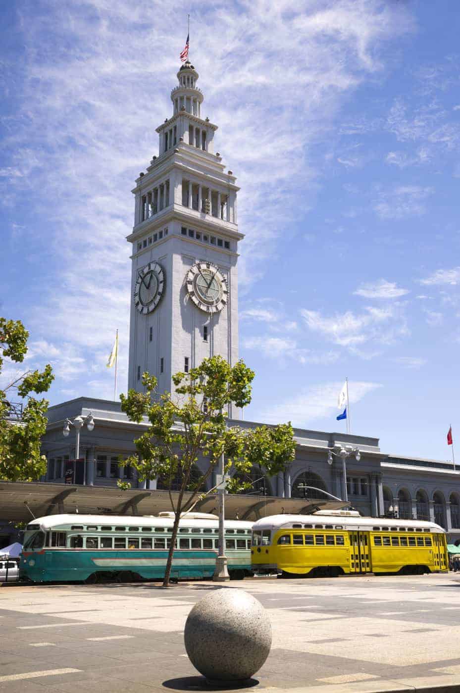 the ferry building in San Francisco's Embarcadero