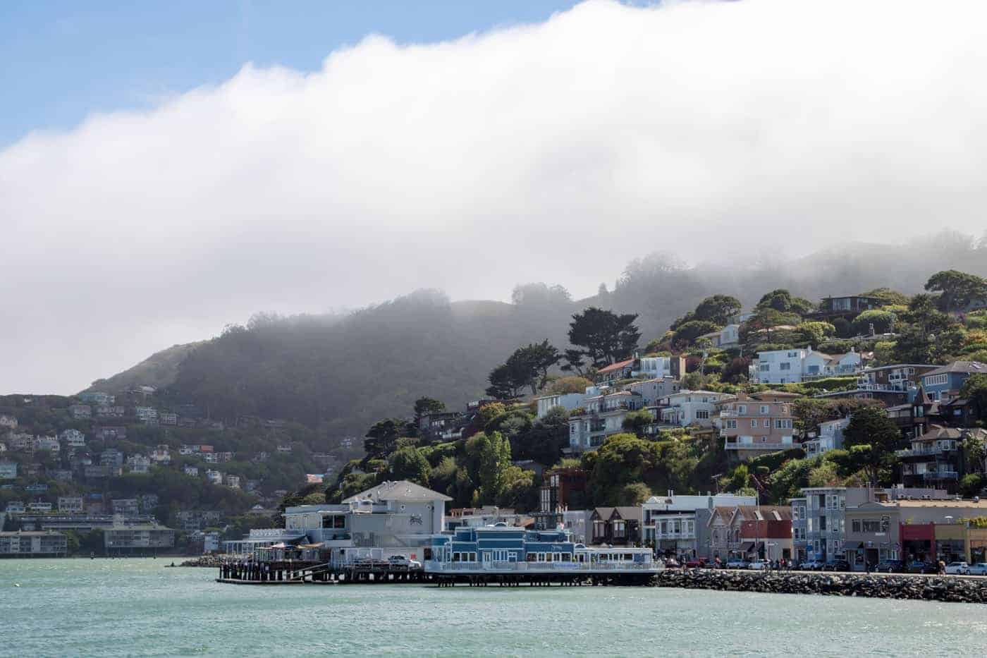 coastline in Sausalito, california