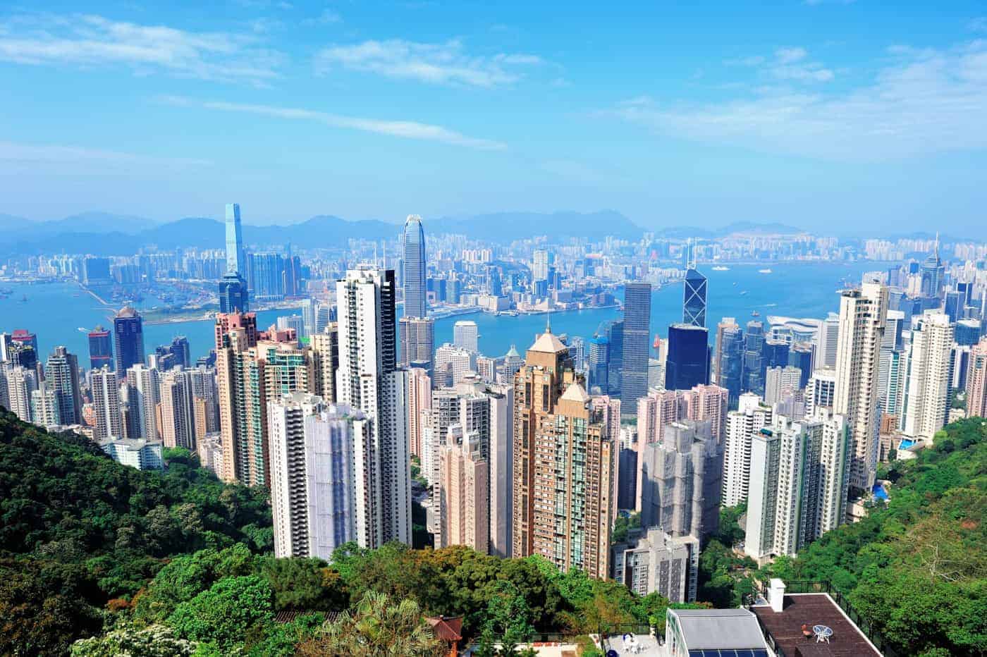 Hong Kong skyline from Victoria Peak