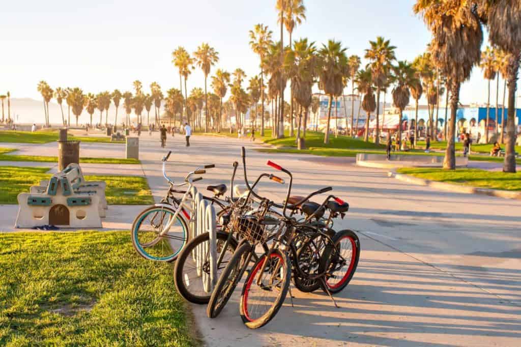 bike path in Venice beach california