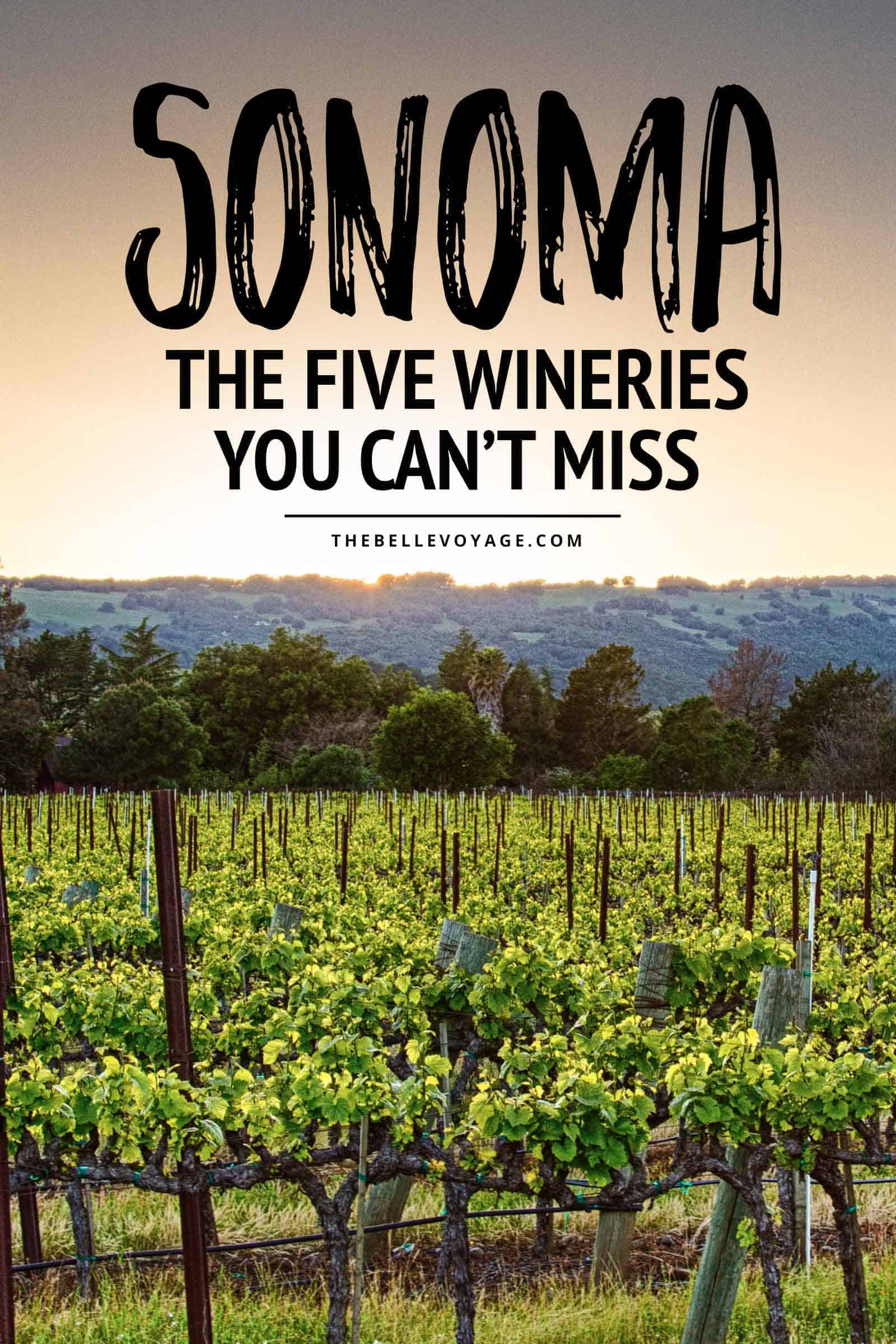 Sonoma valley California wineries