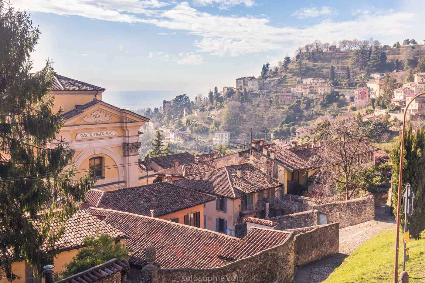 view of Bergamo italy