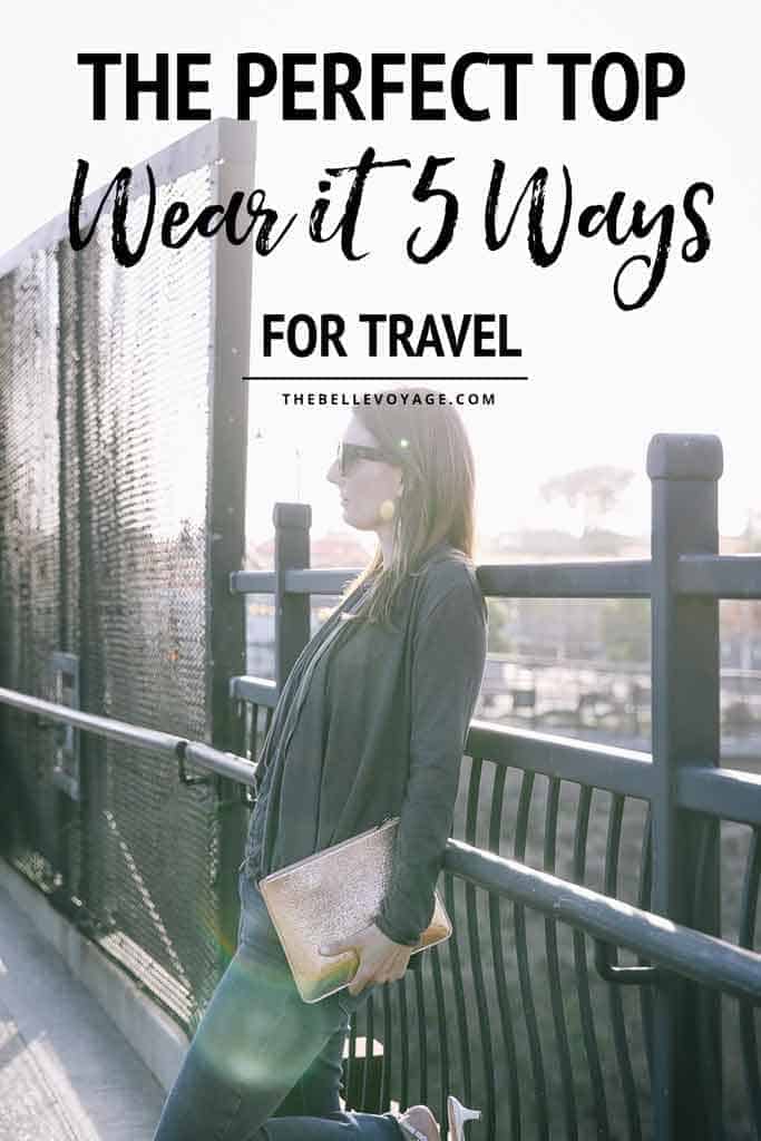 multiway wrap top travel clothing
