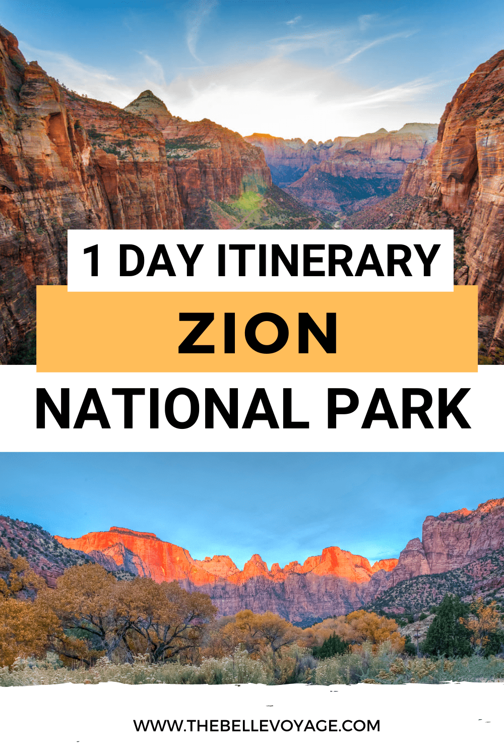 What to See in Zion National Park in One Day 1 Day Zion Itinerary