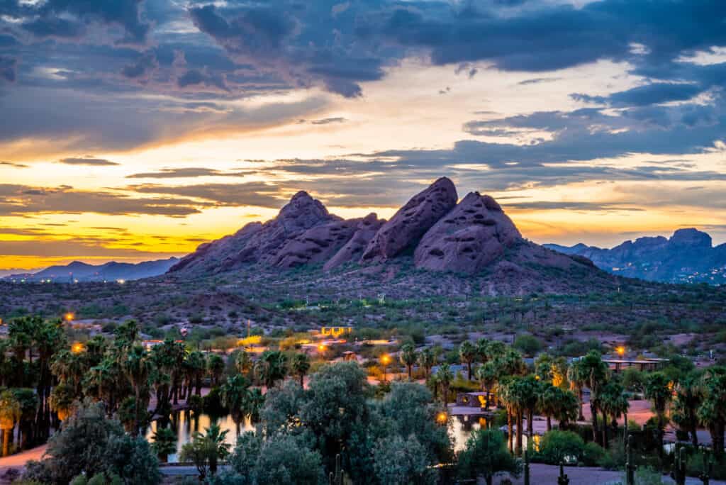 scottsdale at sunset