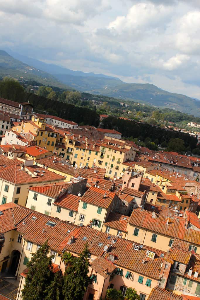 lucca central anfiteatro from above