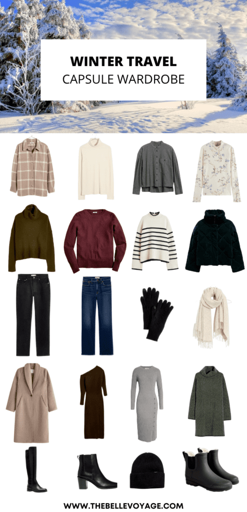 winter cruise capsule wardrobe