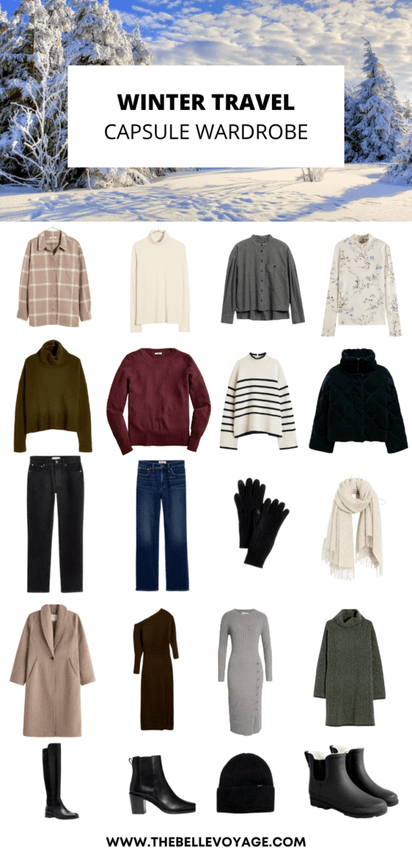 The Perfect Winter Travel Capsule Wardrobe 14 MustHave Pieces