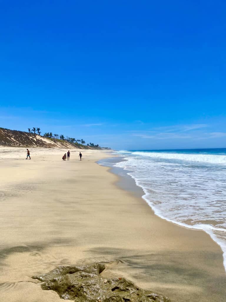 ocean waves on the beach in San Jose del cabo