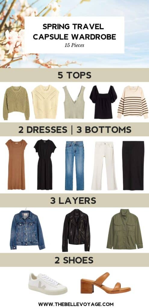 travel capsule wardrobe europe spring