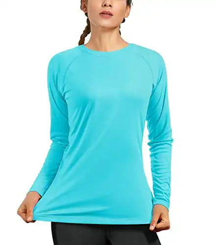 Womens UPF 50+ Long Sleeve Rash Guard