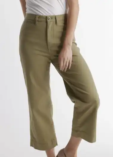 Cropped Wide Leg Pants